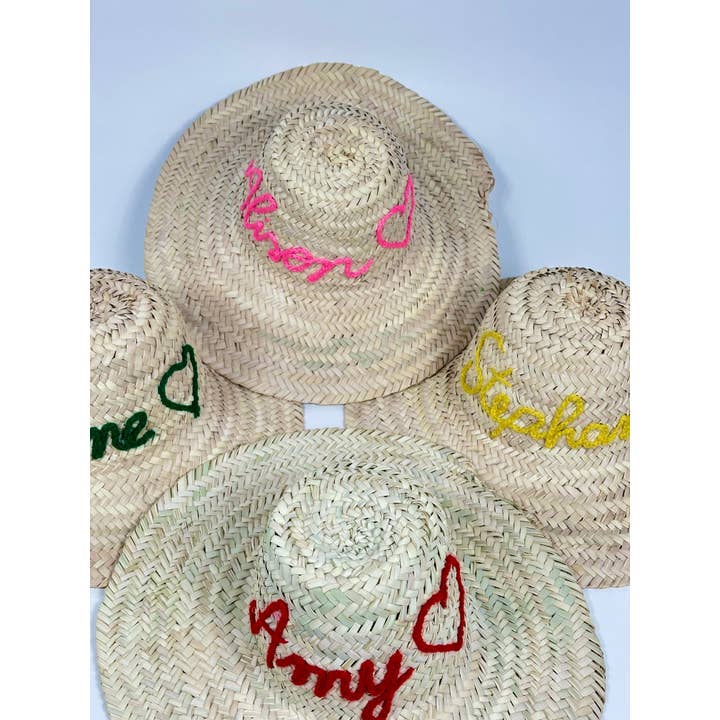 Mikwi - Wholesale Straw Hat - Women's - Personalised Straw hat - DECORATIVE STRAW HAT - Moroccan hat13