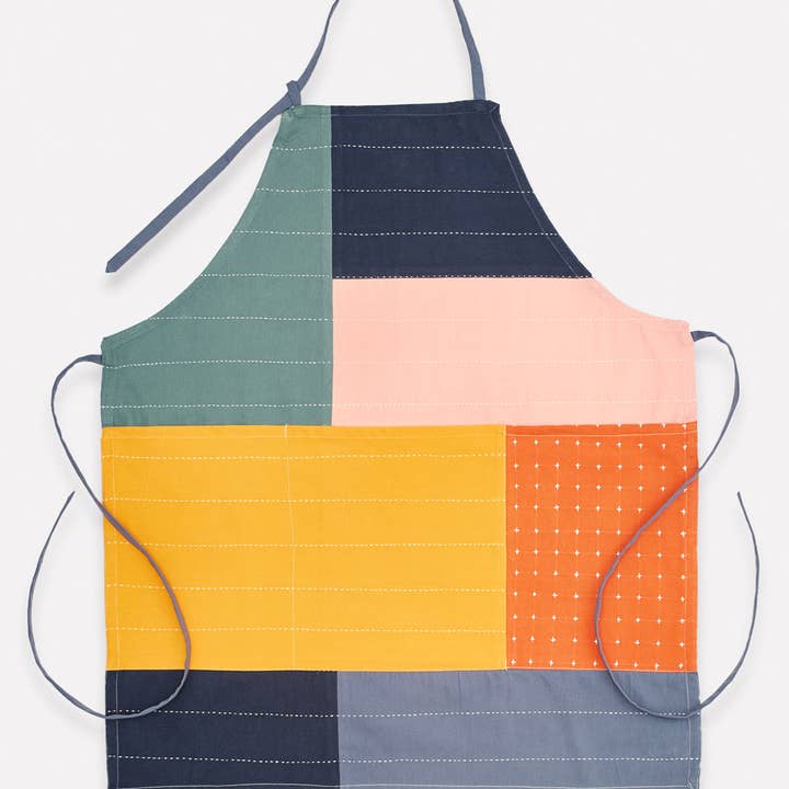 Anchal - Wholesale Apron - Colorblock Organic Cotton Bib Apron1