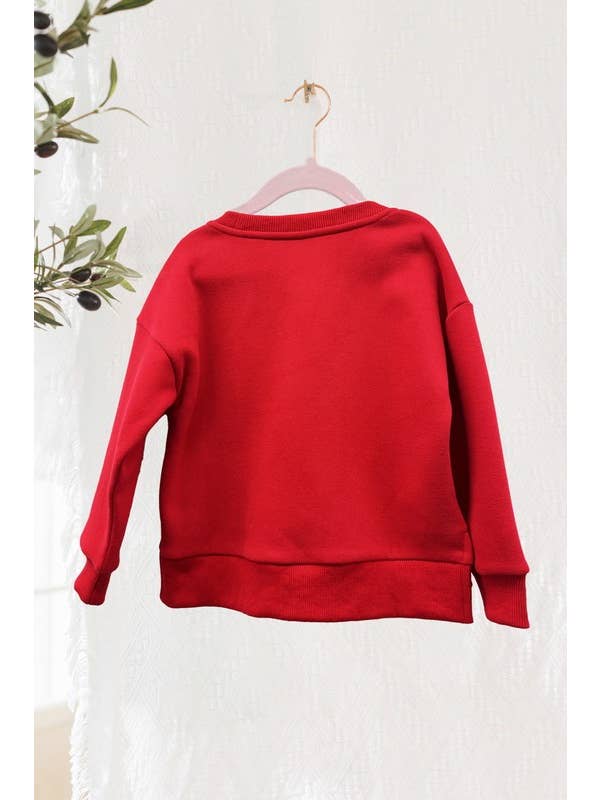 Oddi - Wholesale Sweatshirt - Kids - Kids Reindeer Oversized Pullover2