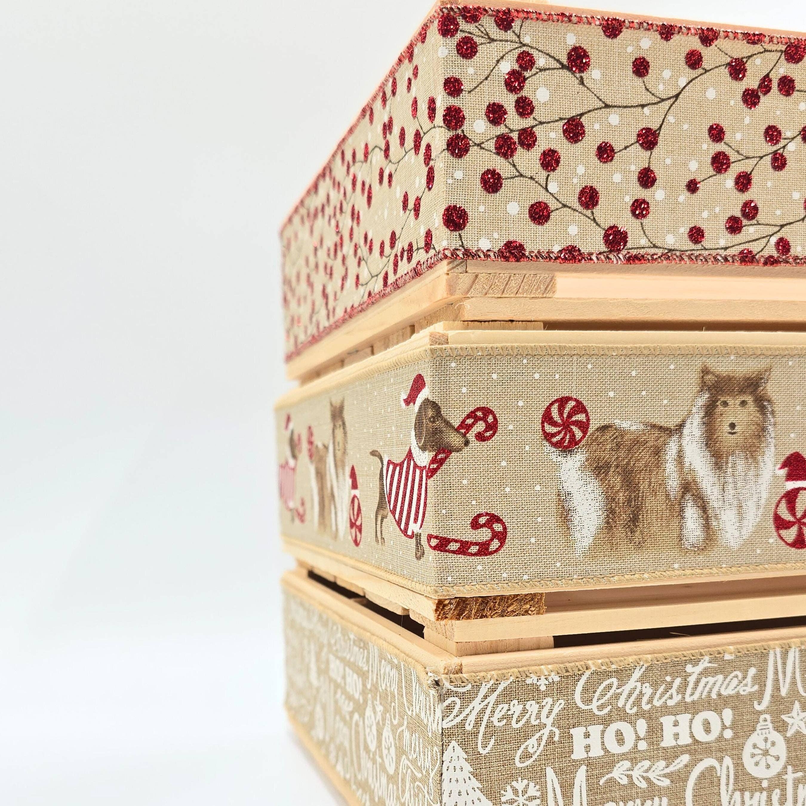 AboutWood - Vendita all'ingrosso Confezioni regalo - Cesto regalo di Natale, Scatola di vino vuota, Kit per creare il tuo cesto, Cesto regalo, Kit fai-da-te8