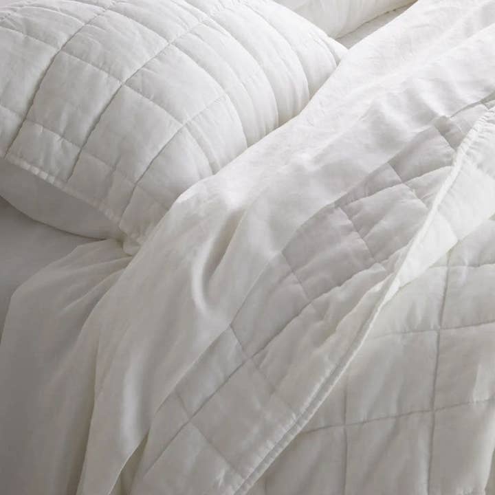 The Tangerine Store – Großhandel Bettwäsche-Set – Kastenstich - Leinen-Baumwoll-Steppsets34