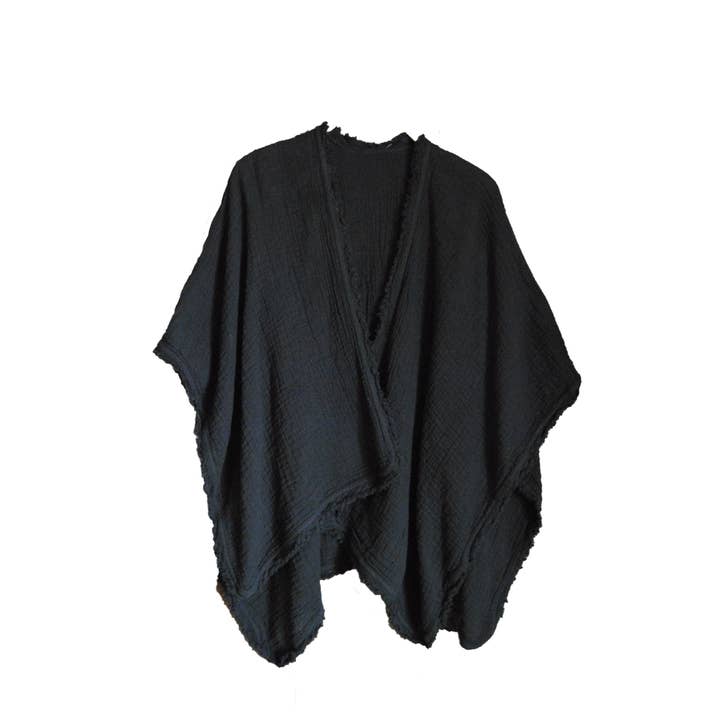 Thai Cotton Shawl/Wrap with Selvedge-03278 for wholesale by Nusantara Inc.