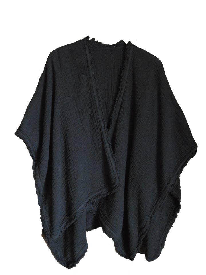 Thai Cotton Shawl/Wrap with Selvedge-03278 for wholesale by Nusantara Inc.