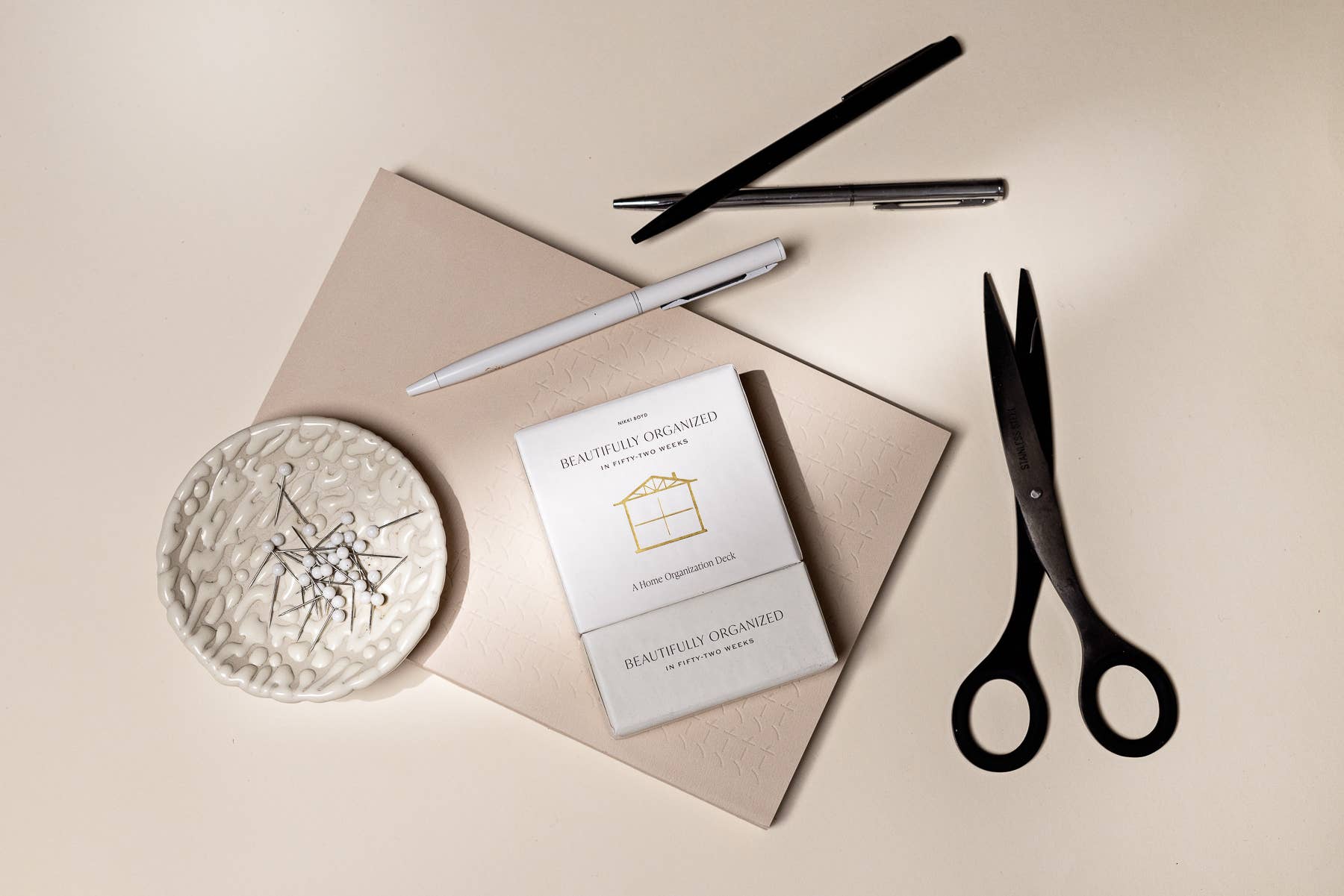 Paige Tate & Co. - Venta al por mayor Conjunto de papelería y tarjetas - Tarjetas Bellamente Organizadas en 52 Semanas (detalles para calcetines)1