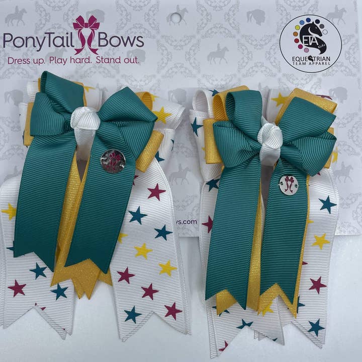 Star Cheer PonyTail Bows for wholesale by PonyTail Bows