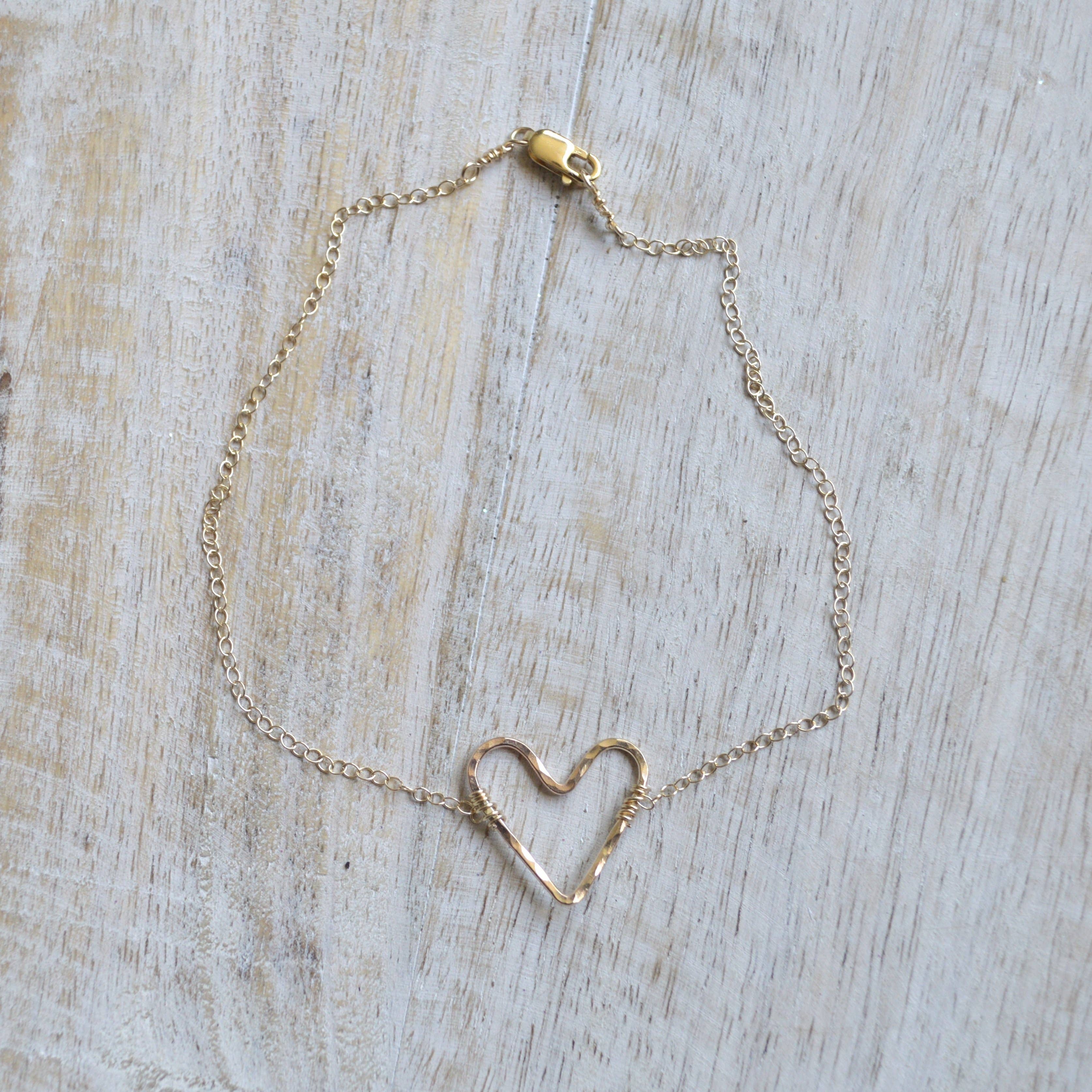 Salty But Sweet – Engroshandel Ankelkæde – Guld Hjerte Ankelkæde3