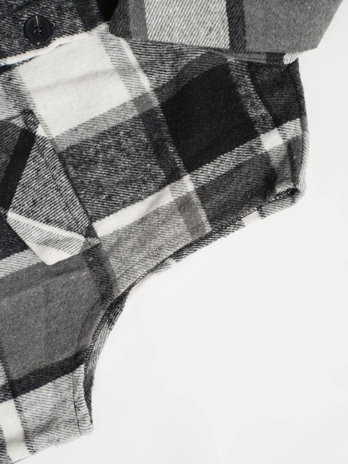 HIDDENBRAND - Wholesale Outerwear Vest - Women's - Plaid Sleeveless Tweed Vest7