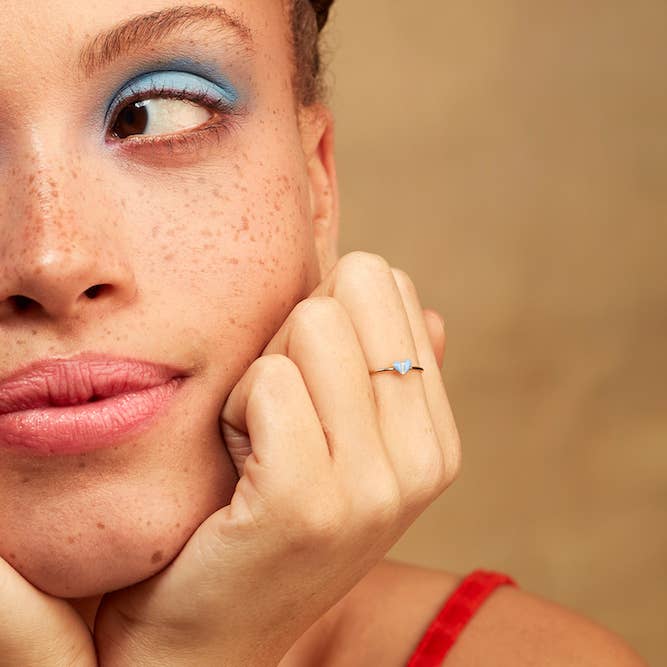 Anello Mini Cuore Regolabile per la vendita all'ingrosso da parte di Nadja Carlotti