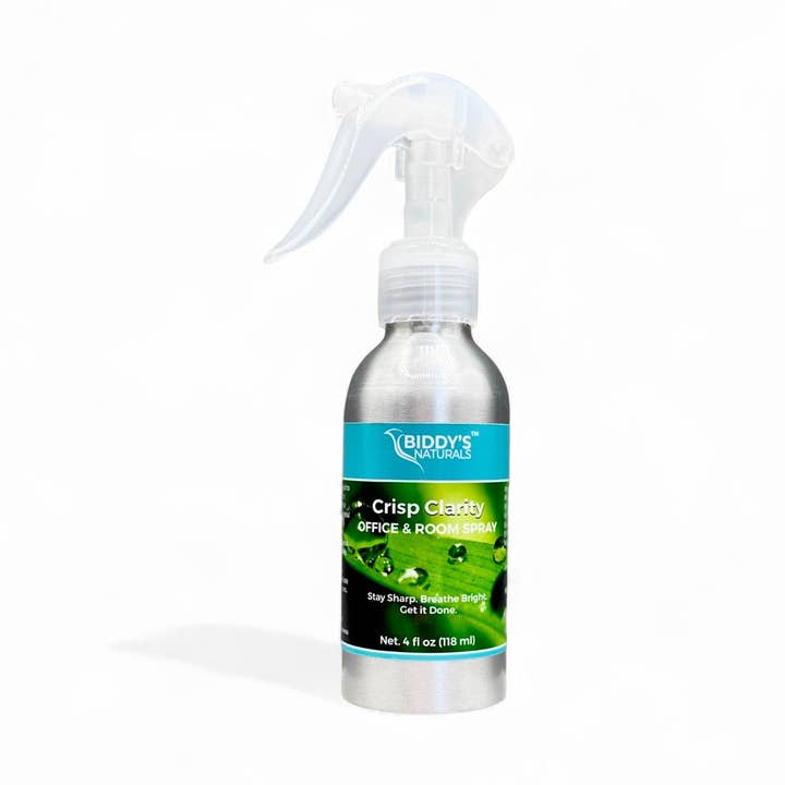 Crisp Clarity Office & Room Spray for wholesale by Biddy's Naturals