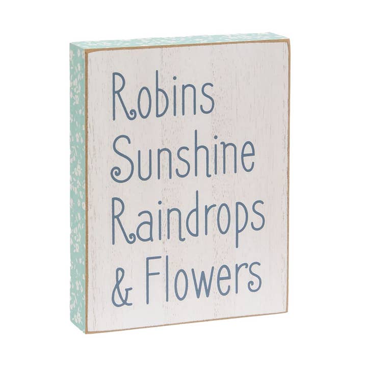 Letrero de madera envejecida de Robins & Sunshine para venta al por mayor de Col House Designs