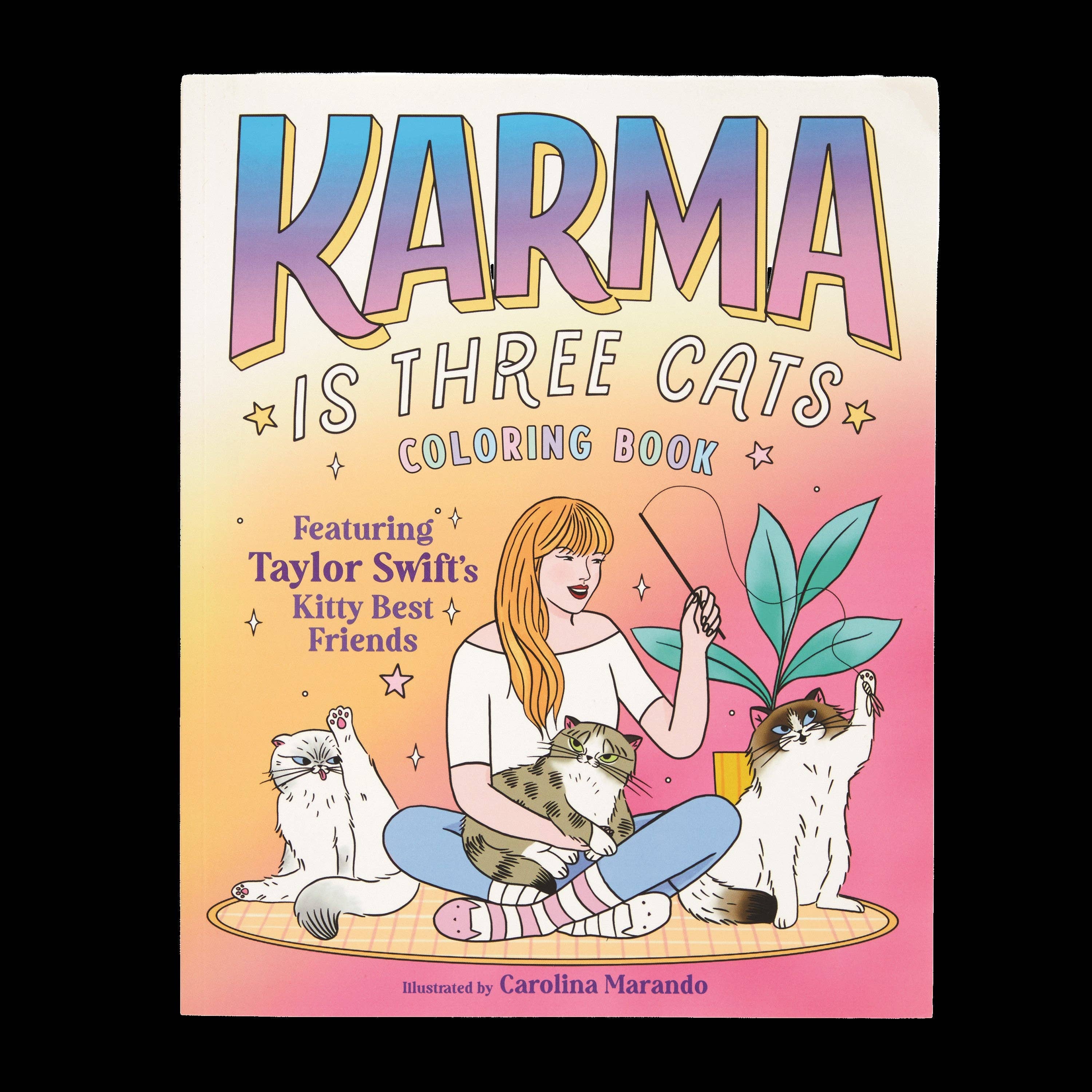 Chronicle Books - Wholesale Coloring & Activity Book - Kids & Baby - Karma is Three Cats Coloring Book0