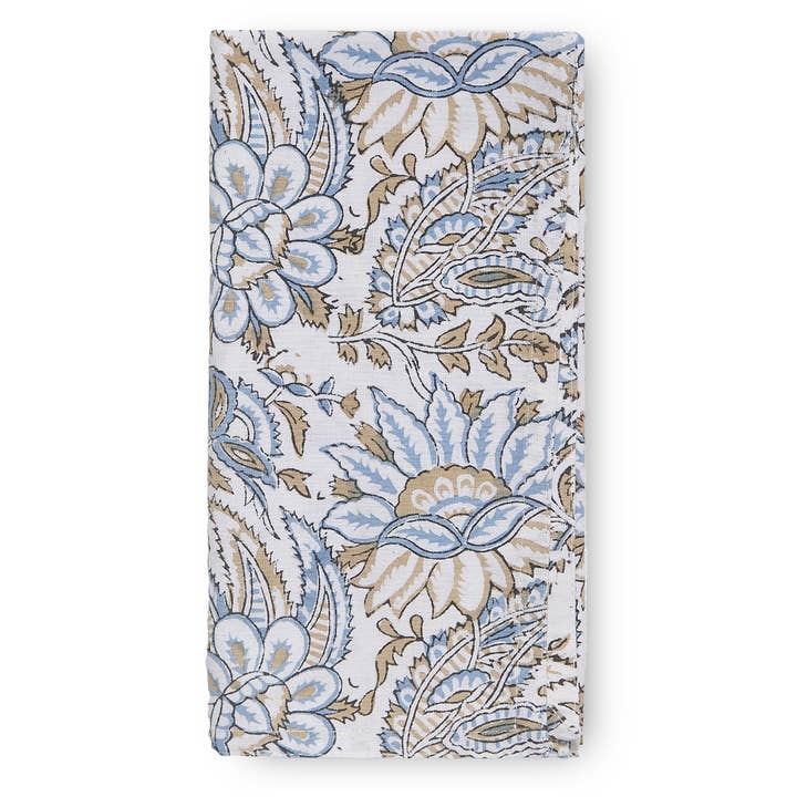 Serviettes Bromley Bleuet / Lot de 4 pour la vente par Canvas + Sasson