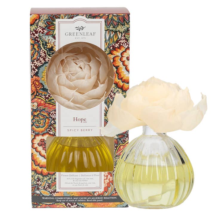 Greenleaf Gifts - Wholesale Reed Diffuser - Hope Flower Diffuser 4 pack