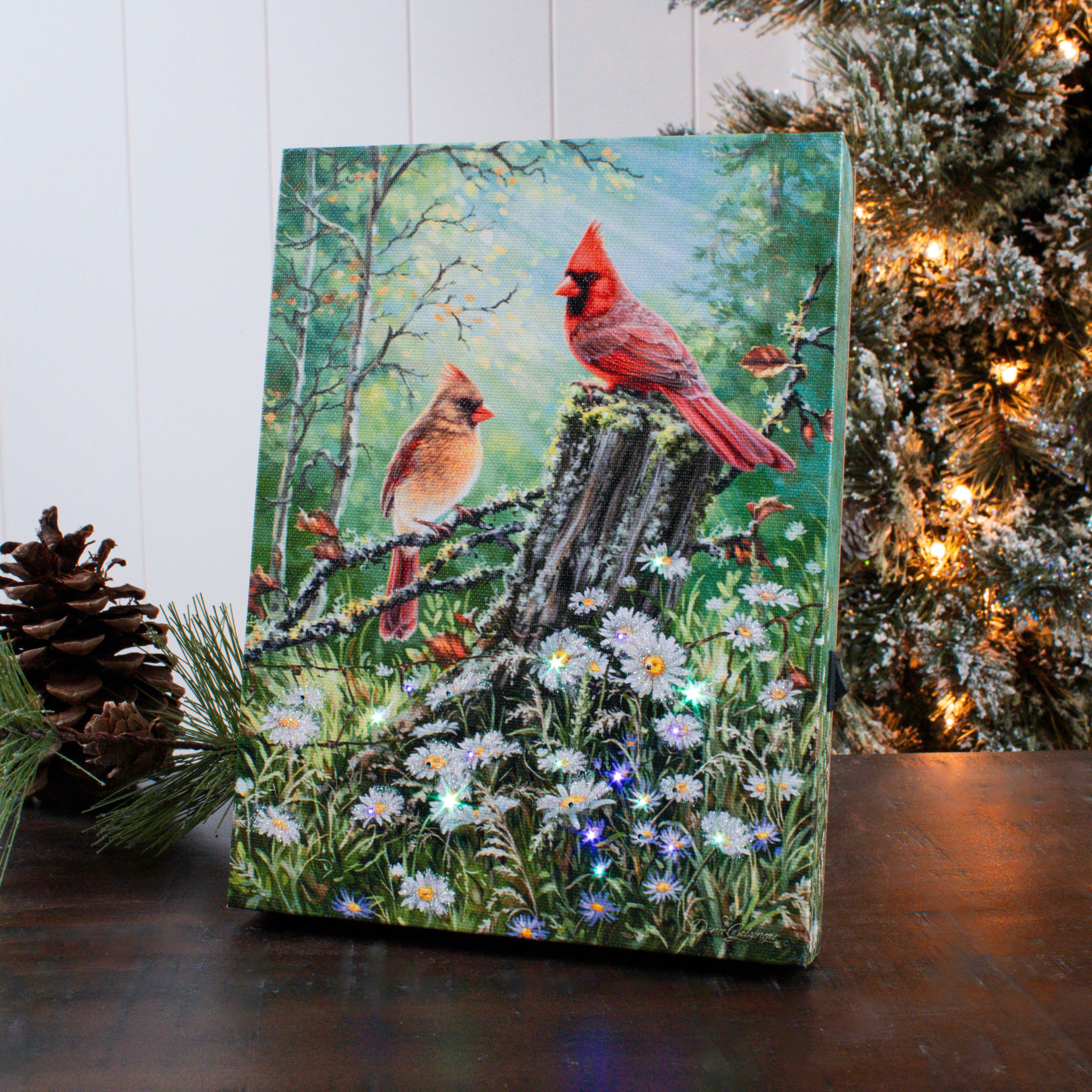 Glow Decor – wholesale Decorative tabletop object – Golden Light 8x6 Lighted Tabletop Canvas