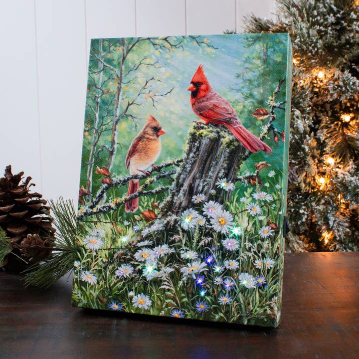 Glow Decor – wholesale Decorative tabletop object – Golden Light 8x6 Lighted Tabletop Canvas0