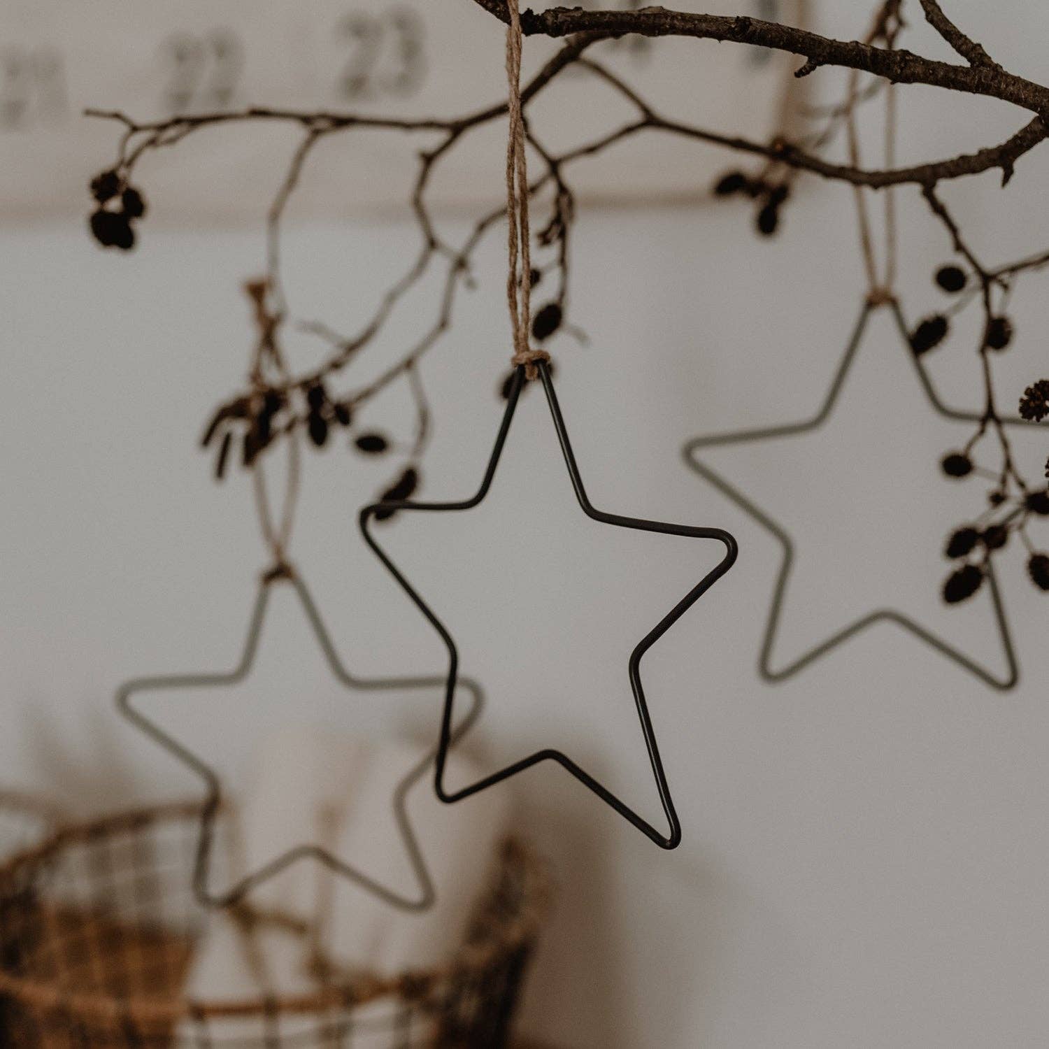 Eulenschnitt – Conjunto de ornamentos por atacado – Conjunto de 6 pendentes de metal em forma de estrela (UE = 4 conjuntos)2