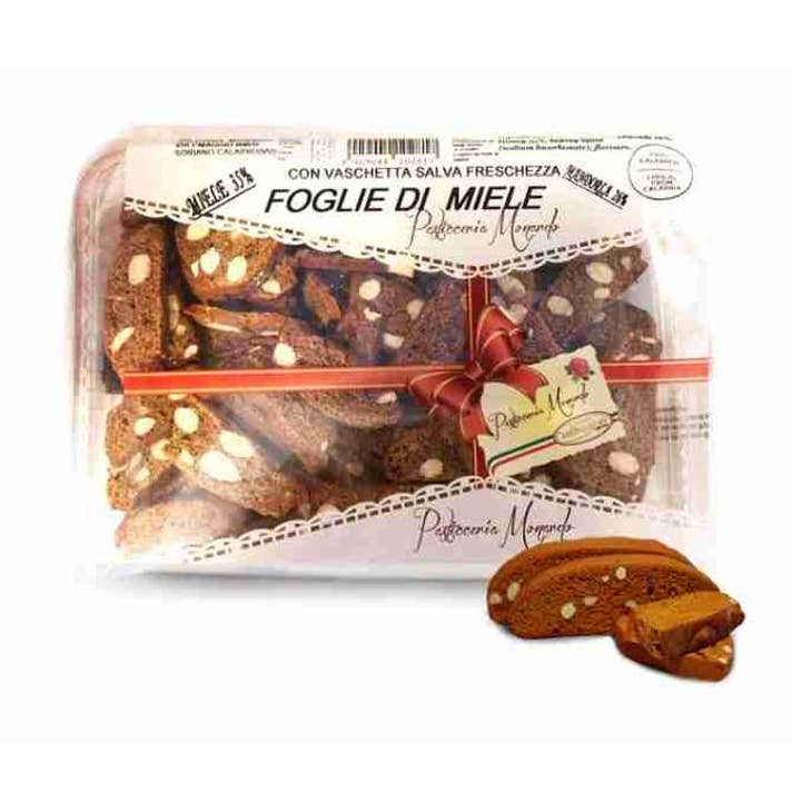 Monardo Foglie di Miele Almond Cookies 7oz (200g) for wholesale by Gusto Italian Foods LLC