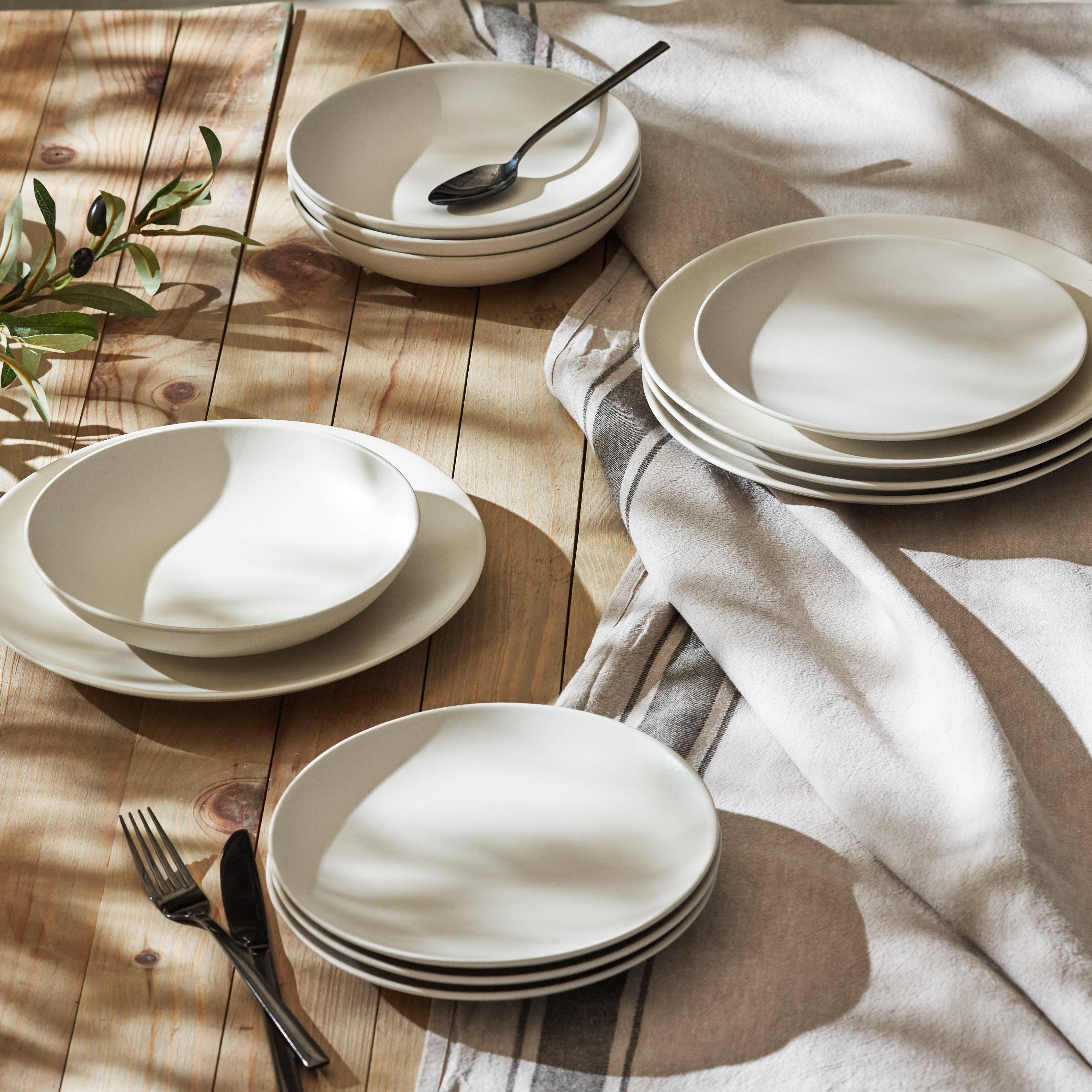 Stone  Lain - Wholesale Dinnerware Set - Semplice Stoneware Dinnerware Set - White Matte - Crafted in Portugal1