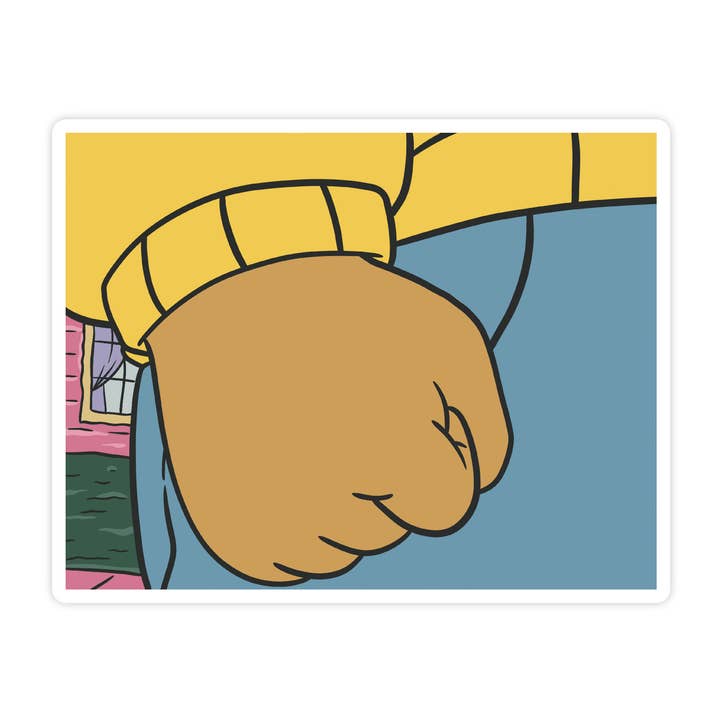 Arthur Fist - Retro 90's Pop Culture Vinyl Sticker for wholesale by Simple Whimsy