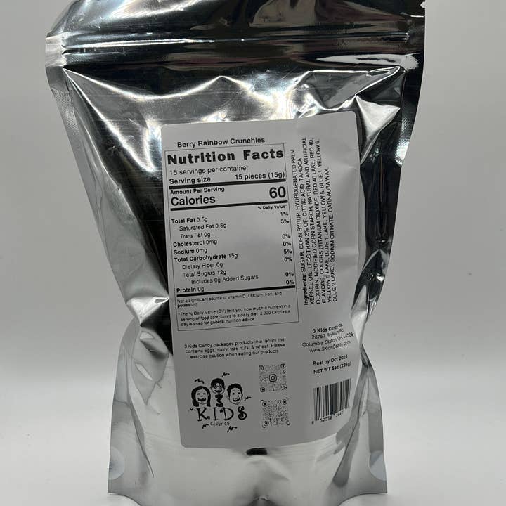 3 Kids Candy LLC - Wholesale Hard Candy - Freeze Dried Rainbow Crunchies Berry 2