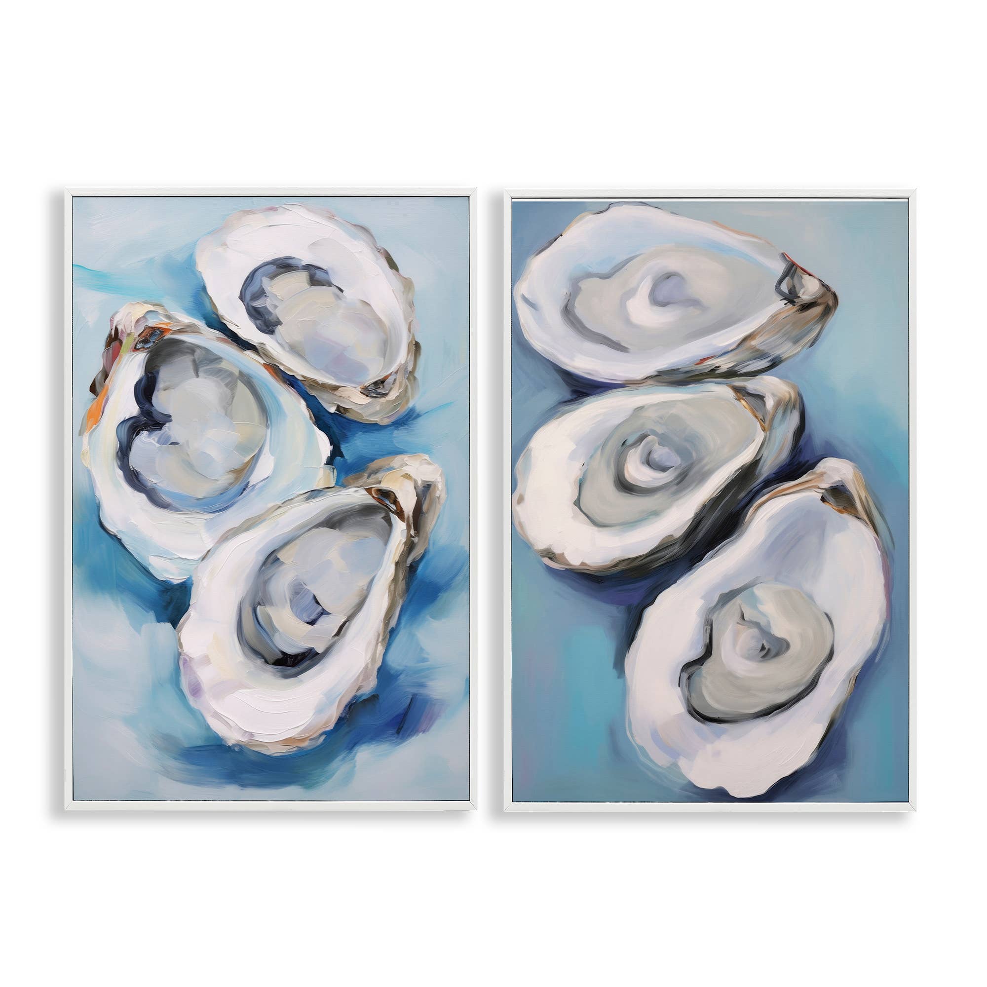 Stupell Industries - Vendita all'ingrosso Decorazione da parete - Bambini e neonati - Arte Incorniciata di Ostriche sul Mezzoguscio31