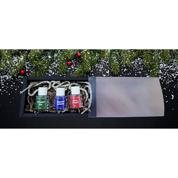 Bold Space Candle Co. - Wholesale Car Freshener - Unisex - Car Diffusers | Christmas Scents 3 pack | New Holiday Gifts5