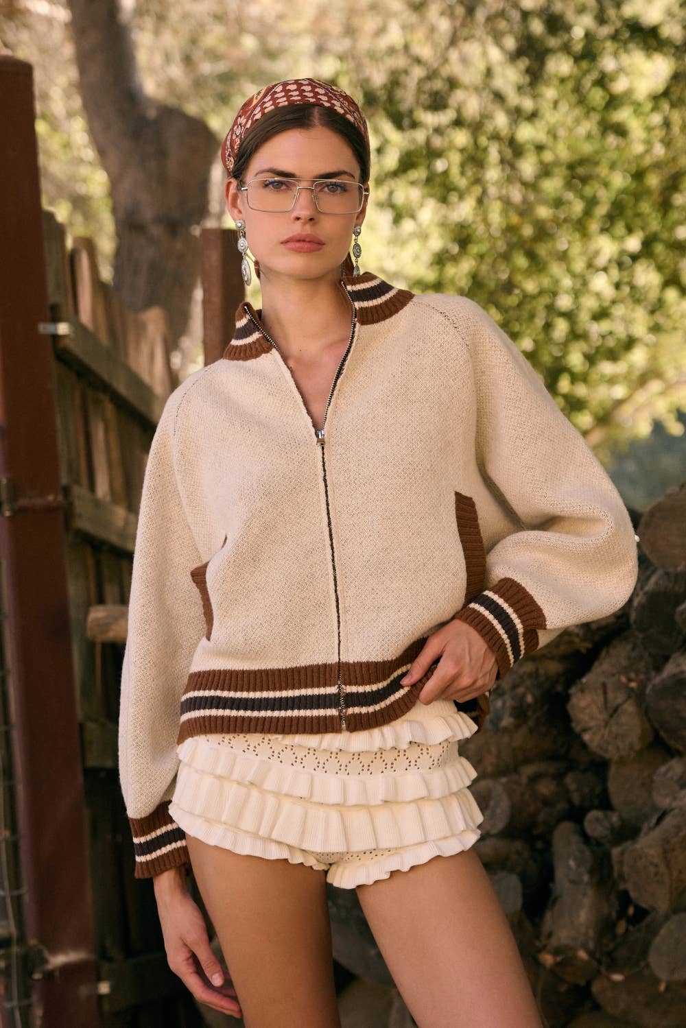 WHITE EYELET ELASTIC WAIST RUFFLE TIERED SHORTS for wholesale on Faire7