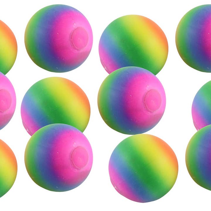 1.75" Rainbow Doh Filled Stress Ball - Glob Balls Squishy OT for wholesale by Curious Minds Toys