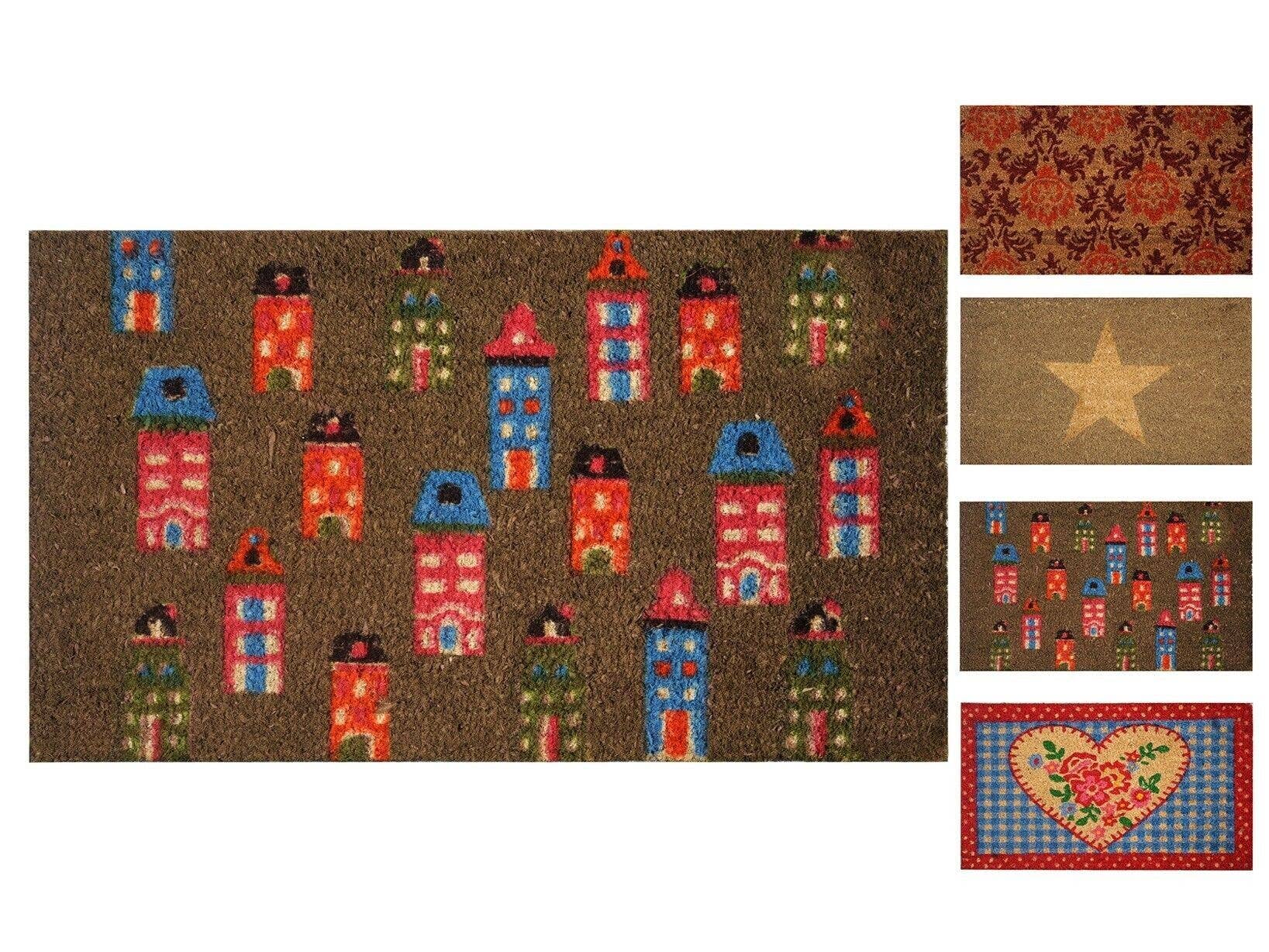 H&H - Wholesale Door Mat - Coconut PVC Mat/Doormat Assorted 40X70 cm0