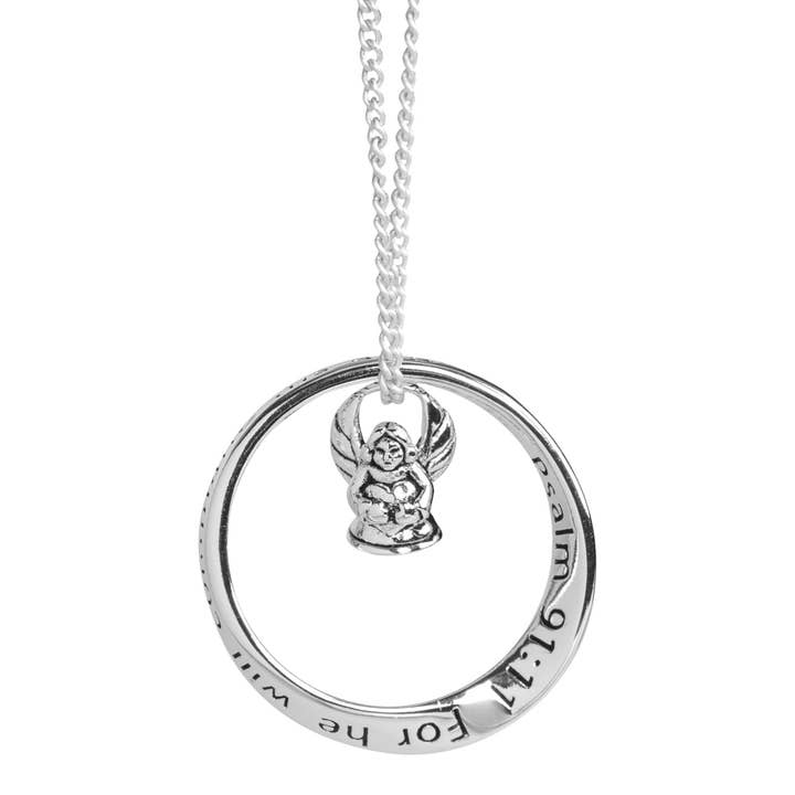 Cottage Garden – Colar pingente/pendente por atacado – Nk Salmo 91:11 Inspirando Anjo 18 Ch1