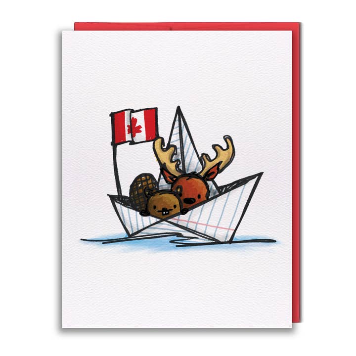 Carte de vœux - Ô Canada pour la vente par studio vcky