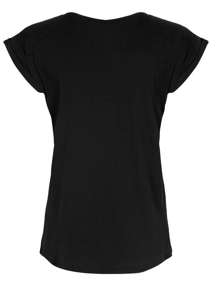 Grindstore - Wholesale Screen Printed T-Shirt - Women's - Black Cat Club Ladies Premium Black T-Shirt