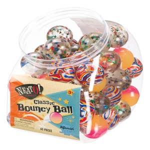 6 Marble Rubber Bouncy Balls, Multi Colors, Way to Celebrate! Party Favors,  Everyday, 6 Pieces 