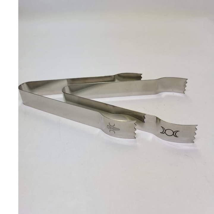 Goddess of Earth /Triple Moon Stainless Steel Tongs/Charcoal for wholesale by My Magic Place Shop