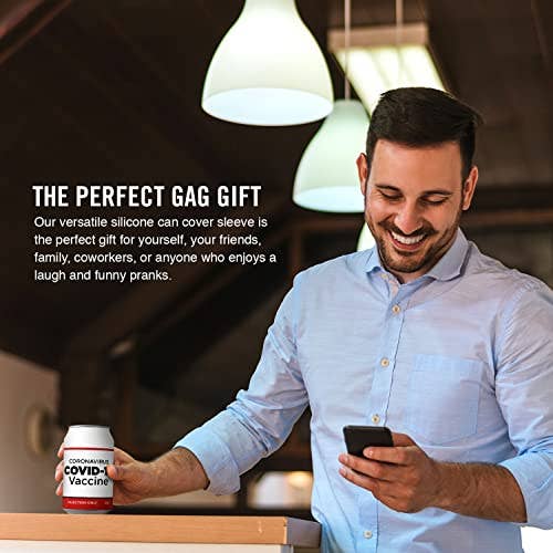 Beersy - Wholesale Drink huggers & koozies - Covid-19 Vaccine Silicone Can Cooler, Koozie, Can Holder5