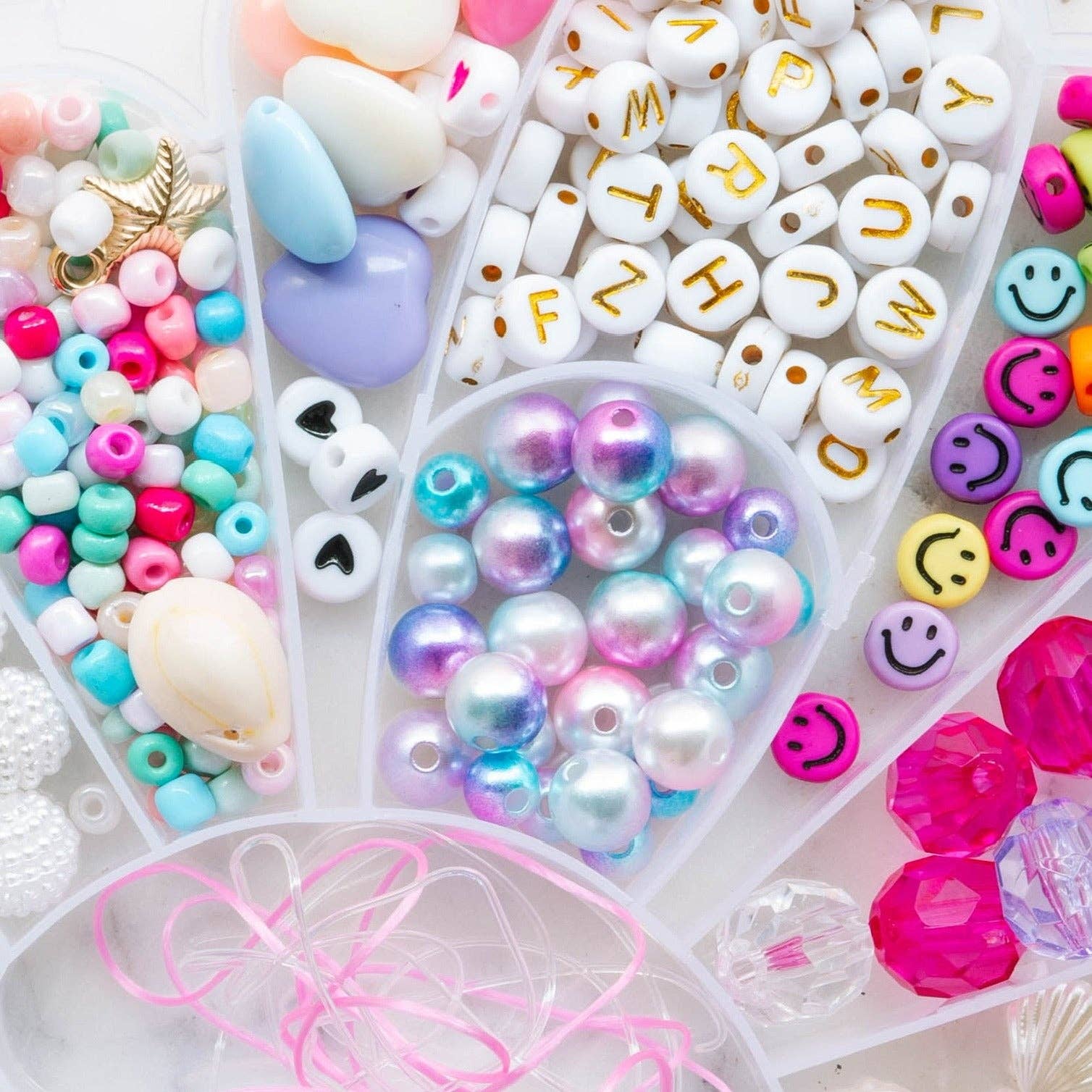 Little Stacks - Venta al por mayor Kit de manualidades con joyas - Niños - Kit de conchas2