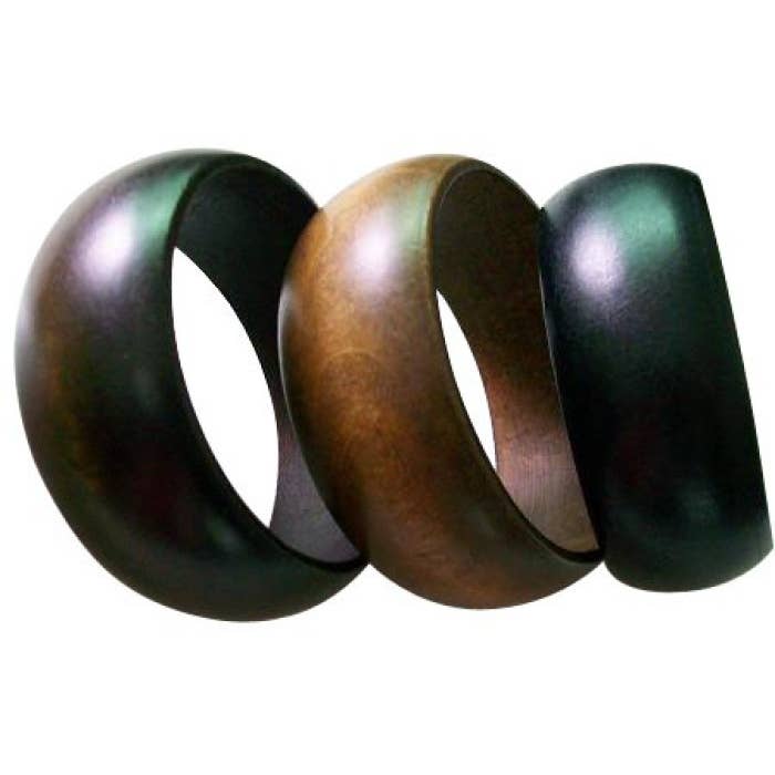 DK Hawaii - Wholesale Bangle Bracelet - Vintage Large Wooden Bangles