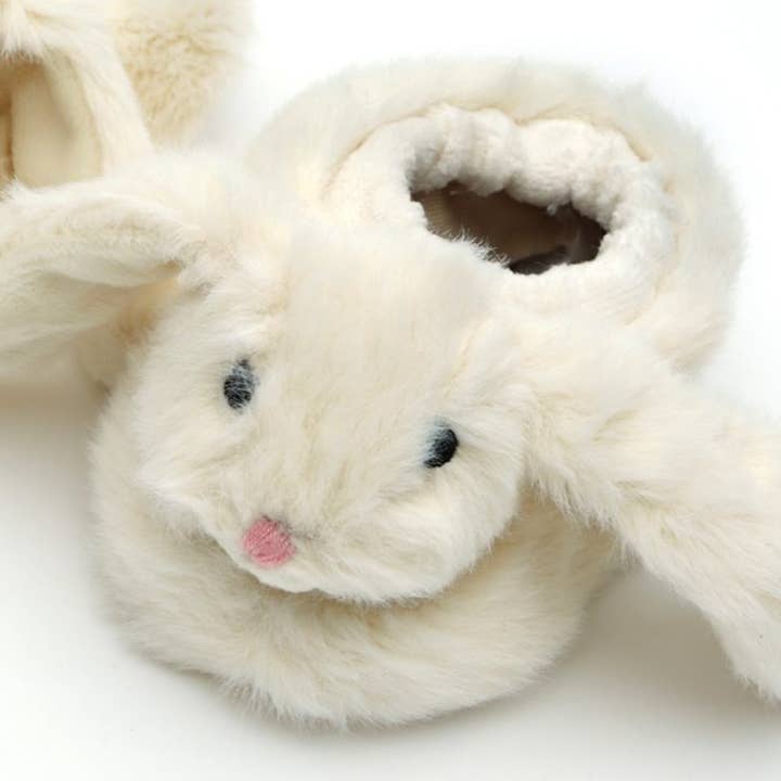 Jomanda Soft Toys & Accessories - Wholesale Slippers - Baby - Bunny Baby Soft Slippers, House Shoes Cream, 0-6 months