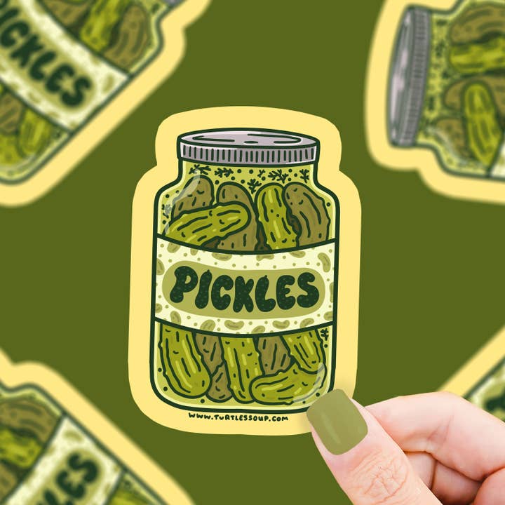 Turtle's Soup - Wholesale Sticker - Pickle Jar Vinyl Sticker