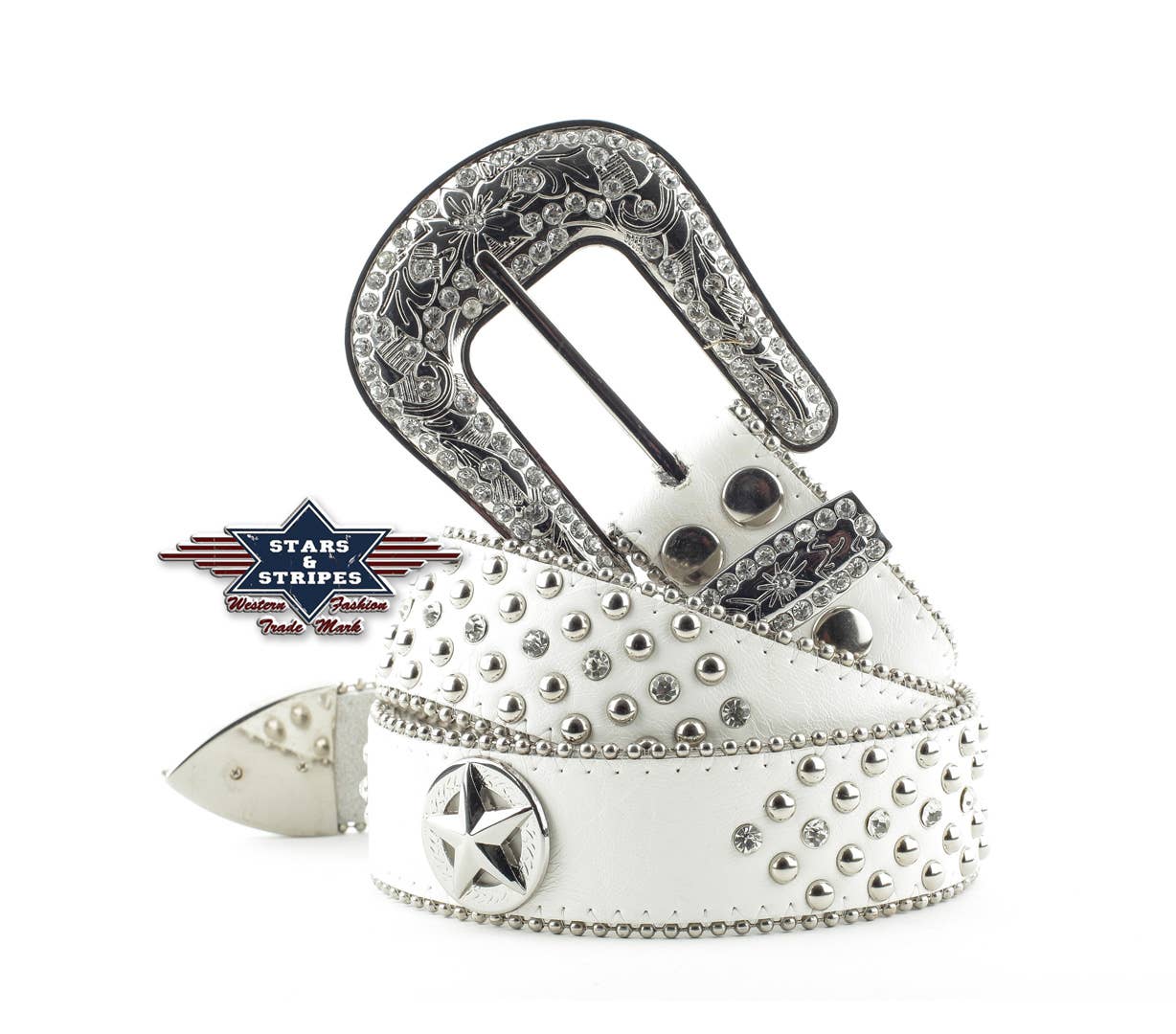 Stars & Stripes® - Wholesale Belt - Women's - Western belt - Stone-2 White