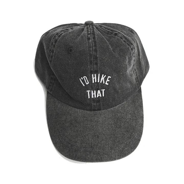 Keep Nature Wild - Wholesale Baseball Cap - Unisex - I'd Hike That Dad Hat | Faded Black