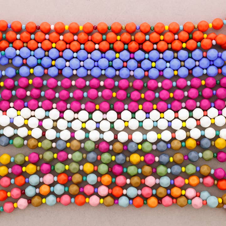 Sonata – Großhandel Perlenkette – 3-runde Halskette mit Harzperlen.1