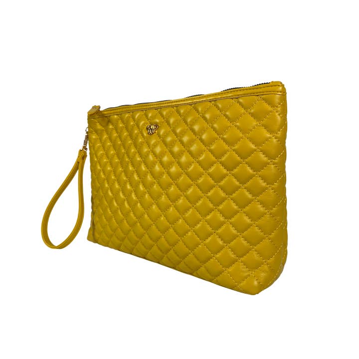 PurseN (new) - Venta al por mayor Bolsa para maquillaje - Estuche de Maquillaje Litt - Amarillo Mostaza