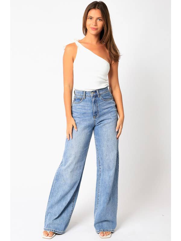 Olivaceous - Wholesale Knit Top - Women's - One Shoulder Top4