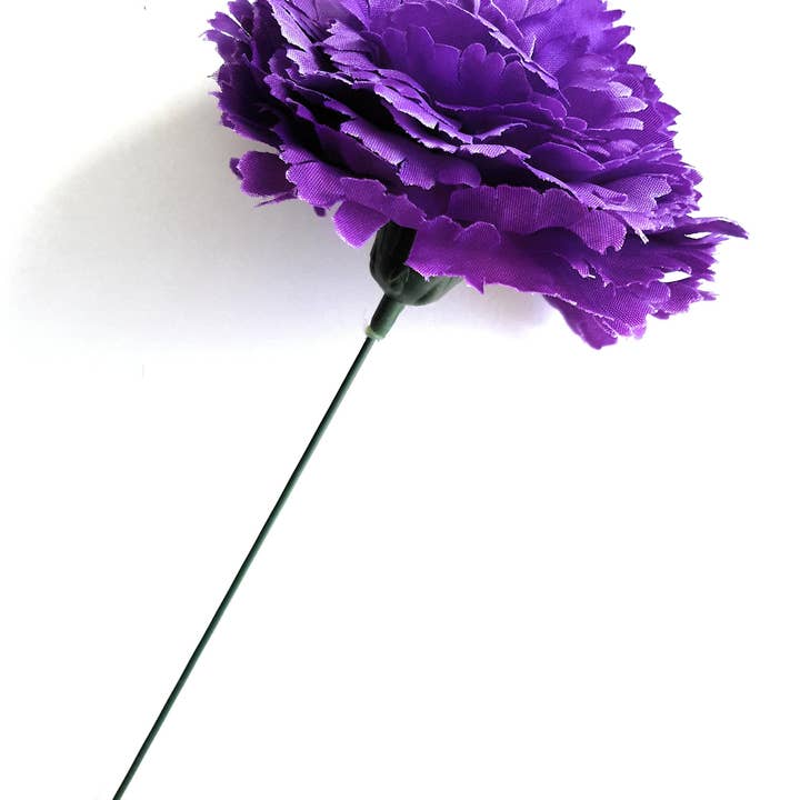 Poil Fleur d'œillet Flamenco Ø9cm · Violet pour la vente par BRANDELIA