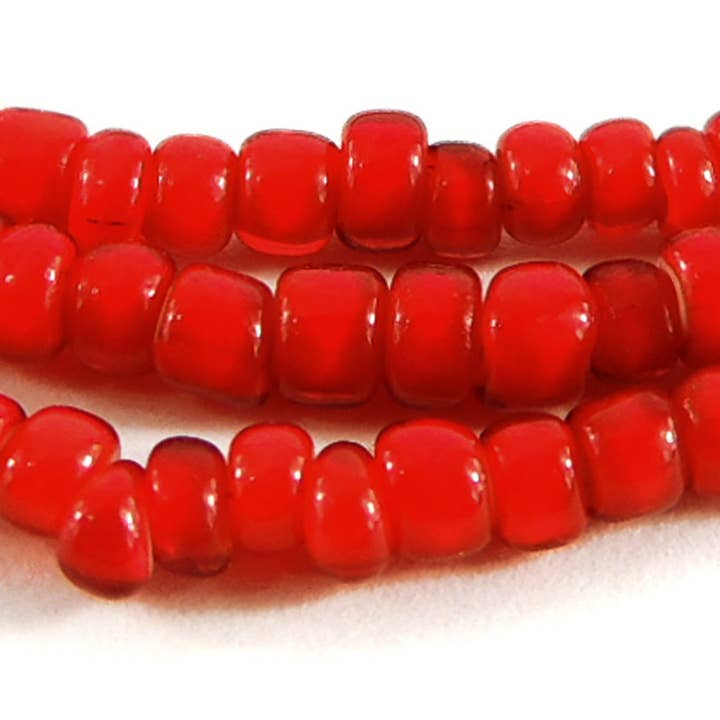 3 Strands Old Red Whitehearts Venetian Trade Beads for wholesale by Africa Direct