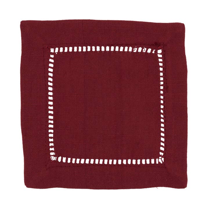 Saro Lifestyle - Wholesale Dinner & Cloth Napkin - Cocktail Napkin With Hemstitch Border