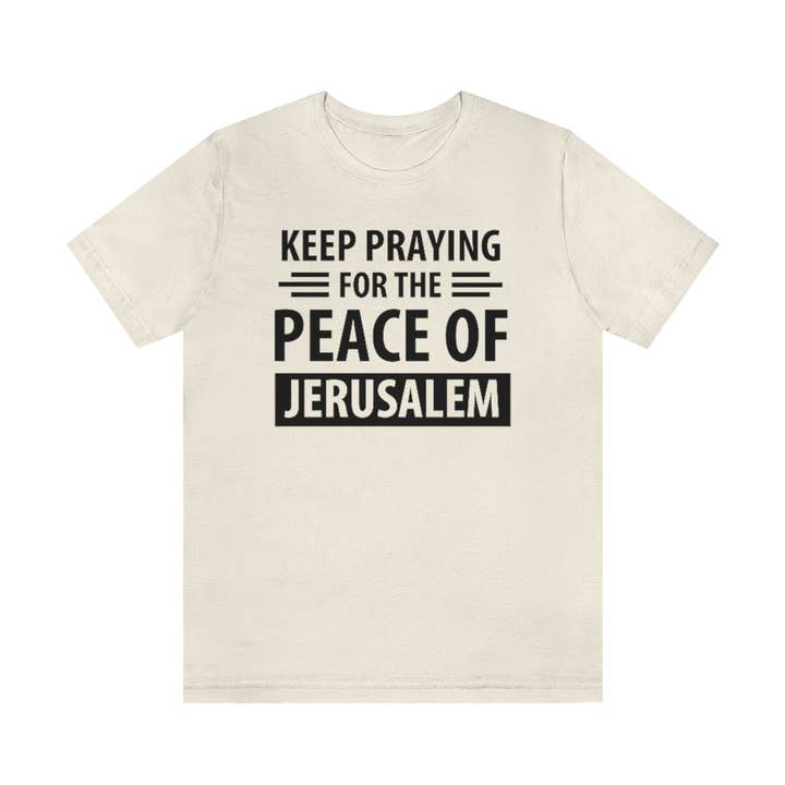 Keep Praying For Jerusalem T-Shirt | Light Colors for wholesale by Olive & Dove