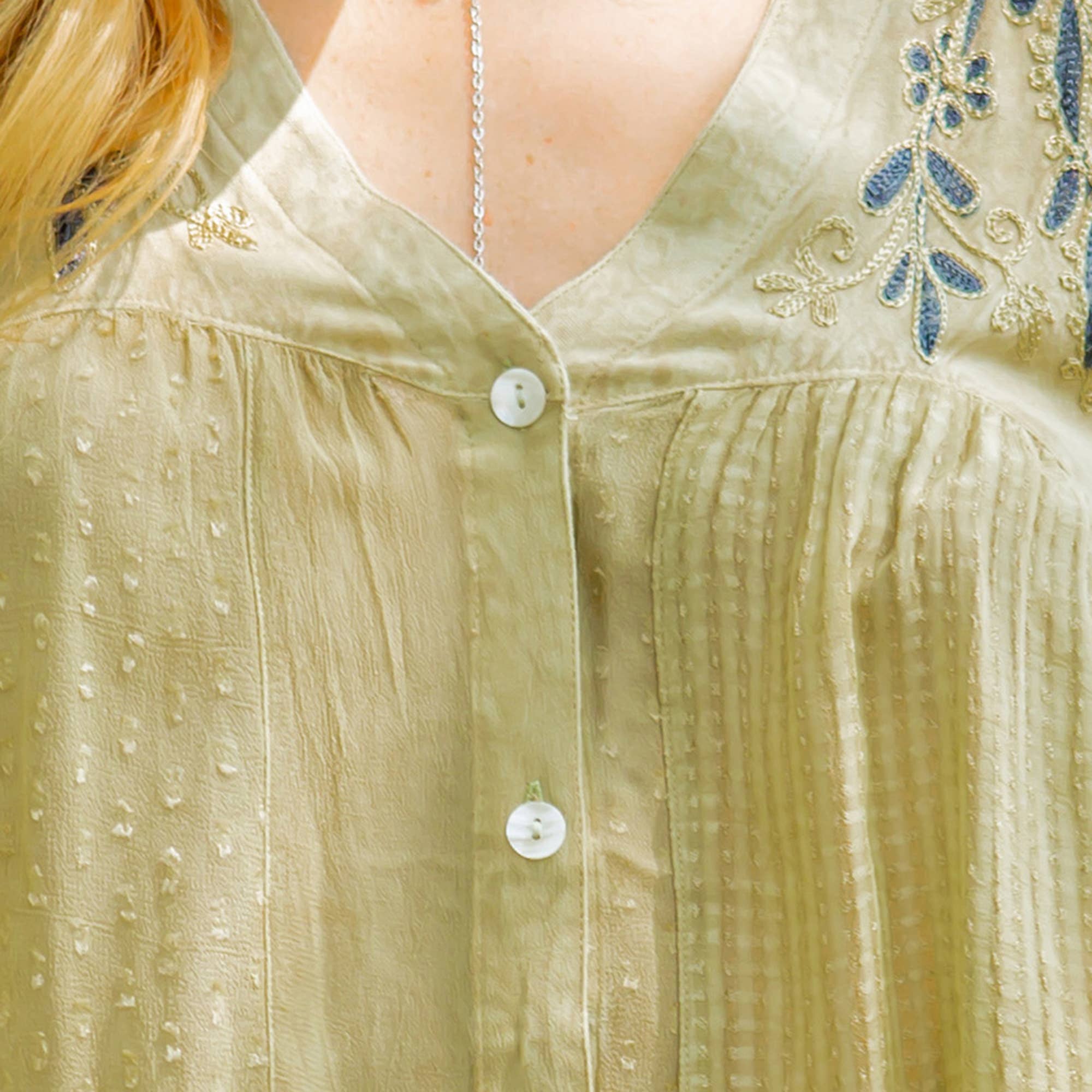 Young Threads - Venta al por mayor Blusa - Mujer - Blusa bohemia adornada estilo western (Color nuevo)36