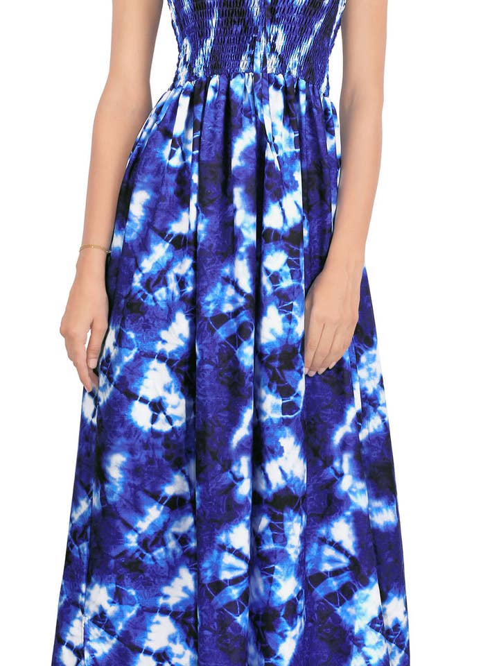 Robe longue Rosette Tiedye pour femme pour la vente par Happy Bay / La Leela